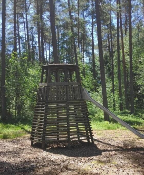 Bungalow Direkt Am See, Mit Eigenem Boot Roding Bagian luar foto