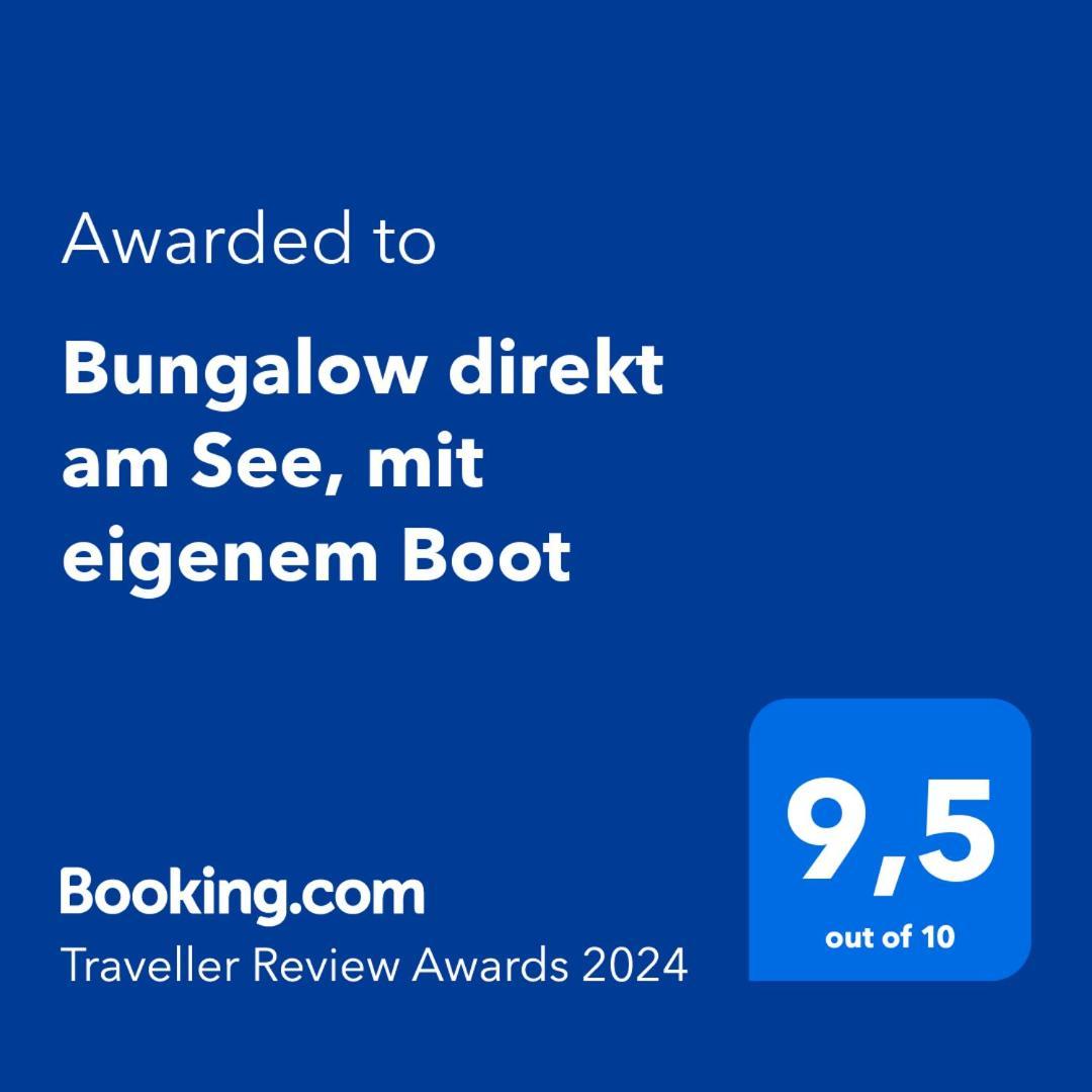Bungalow Direkt Am See, Mit Eigenem Boot Roding Bagian luar foto